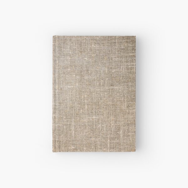Burlap Style Pattern Hardcover Journal