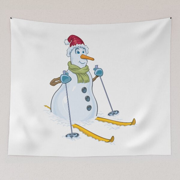 Item preview, Skiing snowman winter christmas designed and sold by emphatic.