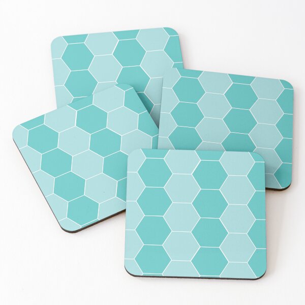 Item preview, Teal Hexagons designed and sold by DanaAndTheBooks.