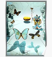 ALLEGORIE DE SOIE: Vintage 1950 Dali Schmetterling drucken Poster