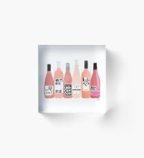 Rose Bottles Acrylic Block
