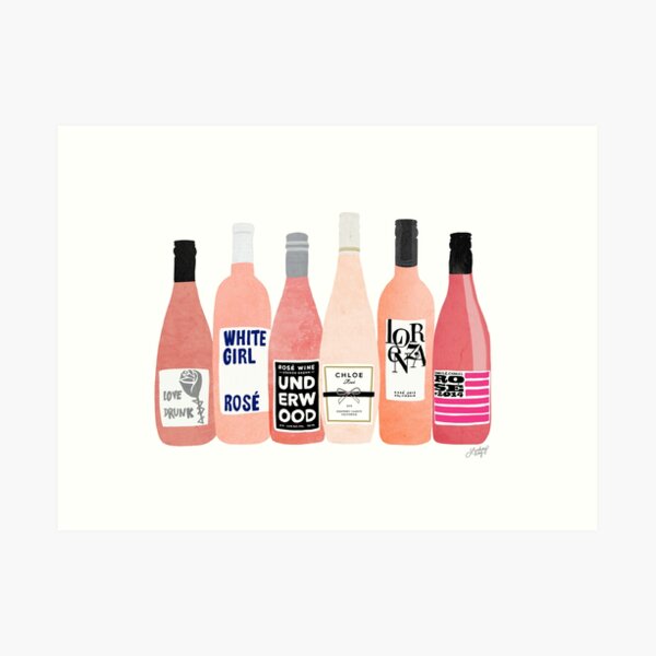 Rose Bottles Art Print
