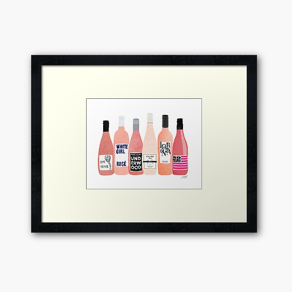Rose Bottles Framed Art Print
