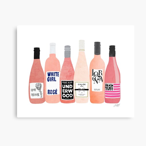 Rose Bottles Metal Print