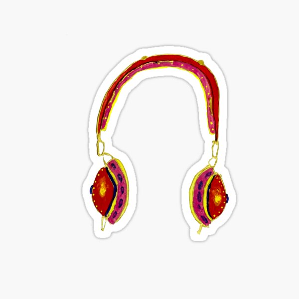 headphones Sticker