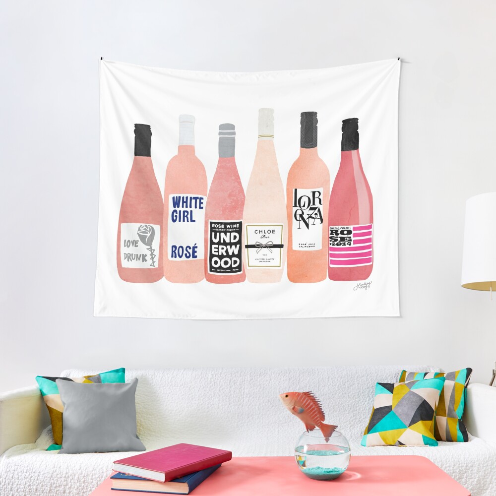 Discover Rose Bottles Tapestry