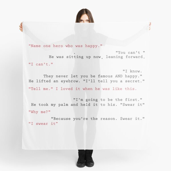 Name one hero who was happy - Quotes We Love Scarf