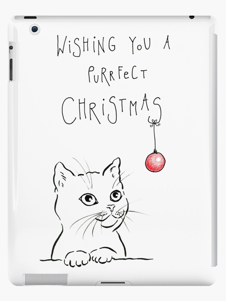 Christmas card drawing by kids Stock Illustration | Adobe Stock