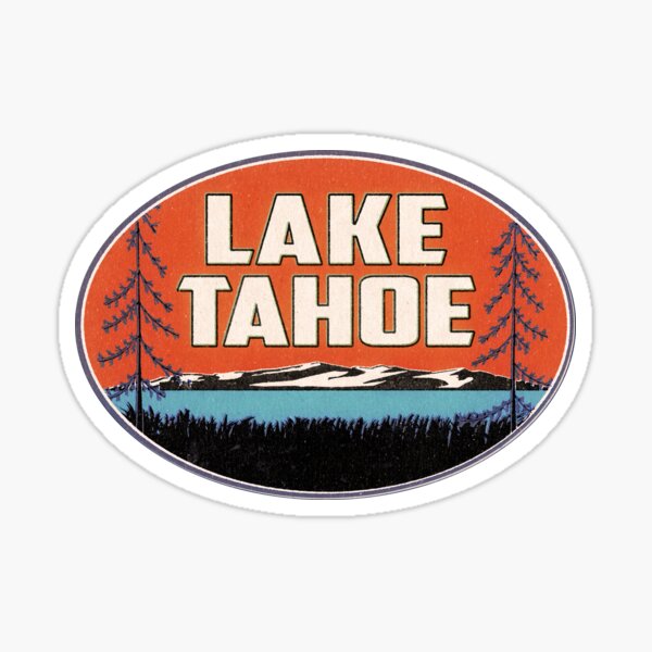 Lake Tahoe California Nevada Ski Boating Skiing Boat Sticker