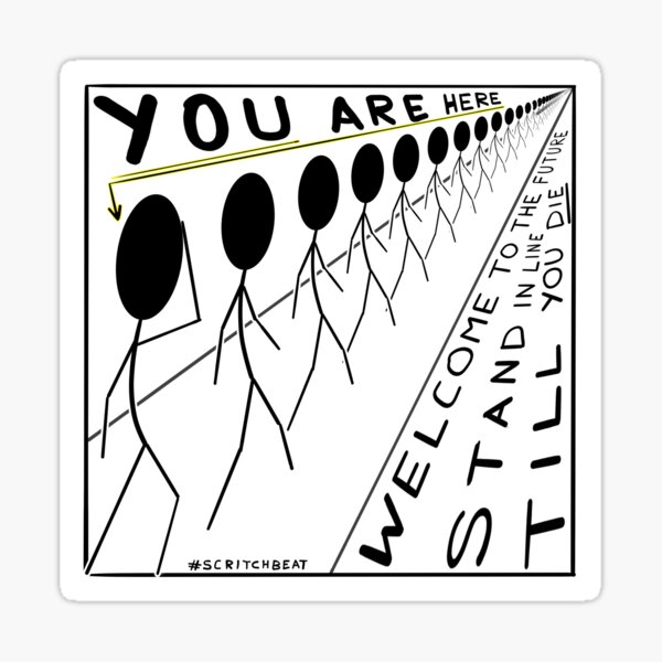 You are here... Sticker
