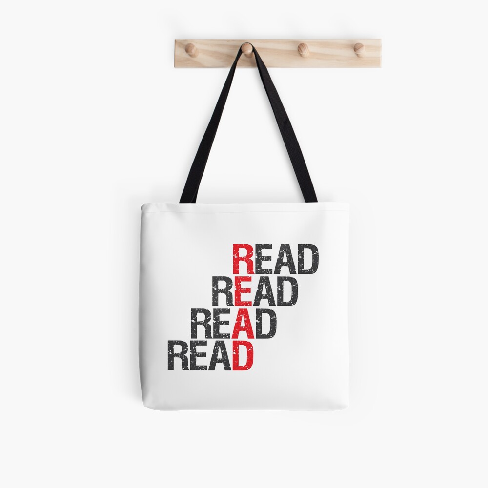 Read Read Read Read Tote Bag