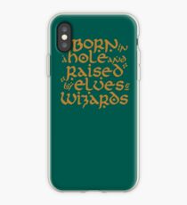 Born in a Hobbit hole iPhone Case