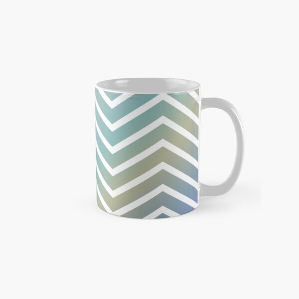 Pastel Multi-Color ZigZag Pattern Classic Mug