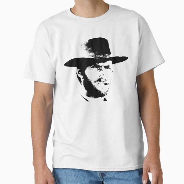 Vista previa del artículo con la obra «Clint Eastwood», diseñado y vendido por Hoorahville.
