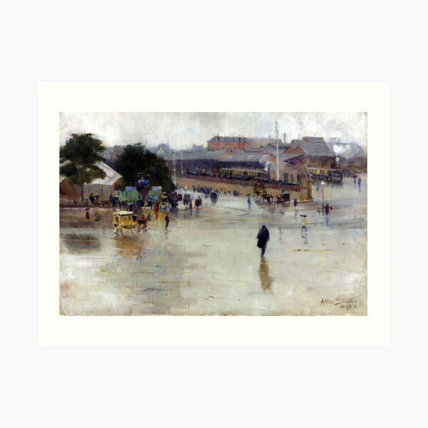Arthur Streeton The Railway Station, Redfern Art Print