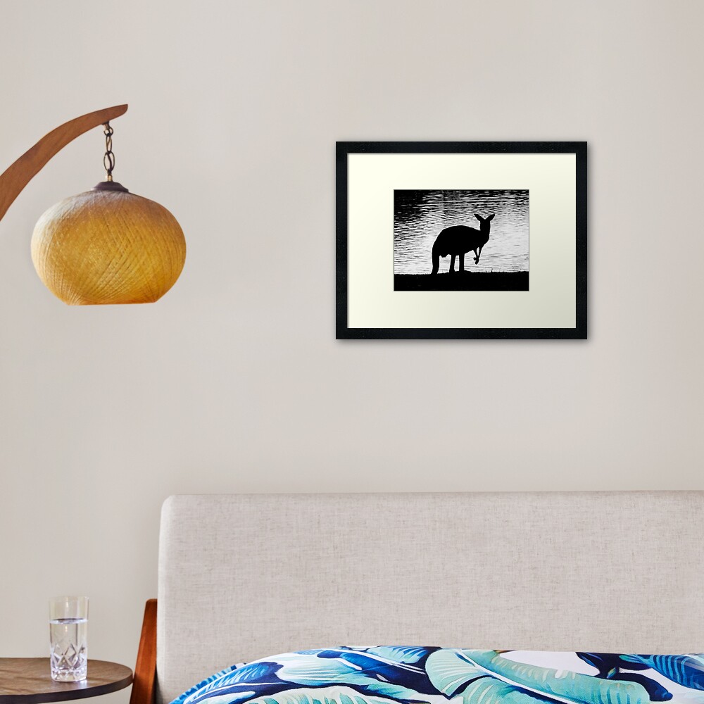 Little Roo'd Framed Art Print