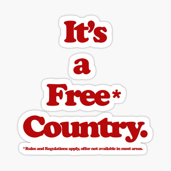 Free Country moa_wearemoa Sticker