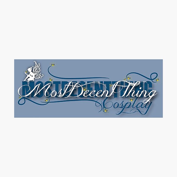 MostDecentThing Cosplay Vintage Logo Photographic Print