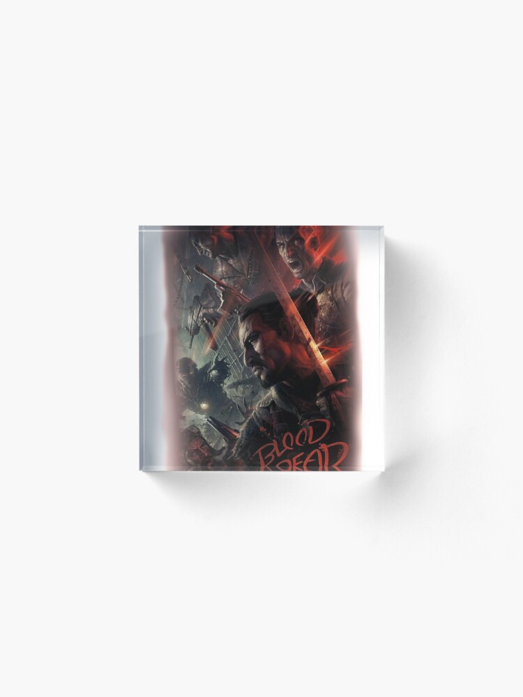 Cod Bo4 Zombies Blood Of The Dead Poster Loading Screen Acrylic Block By Tja30 Redbubble