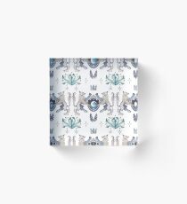 Wolf Heraldry Pattern Acrylic Block