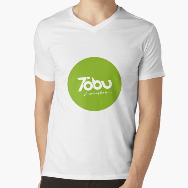 Tobu Everyday - Green V-Neck T-Shirt