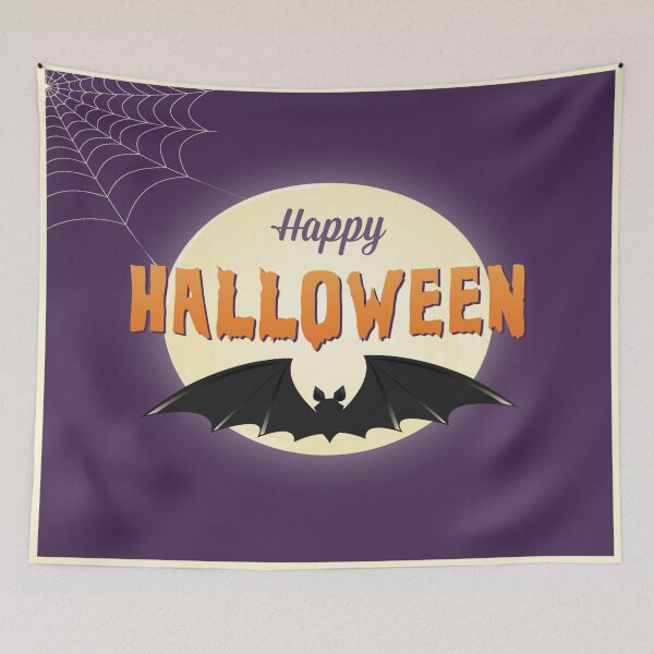 Item preview, Happy Halloween Card Style cool bat designed and sold by leen12 Art Designs Prints.