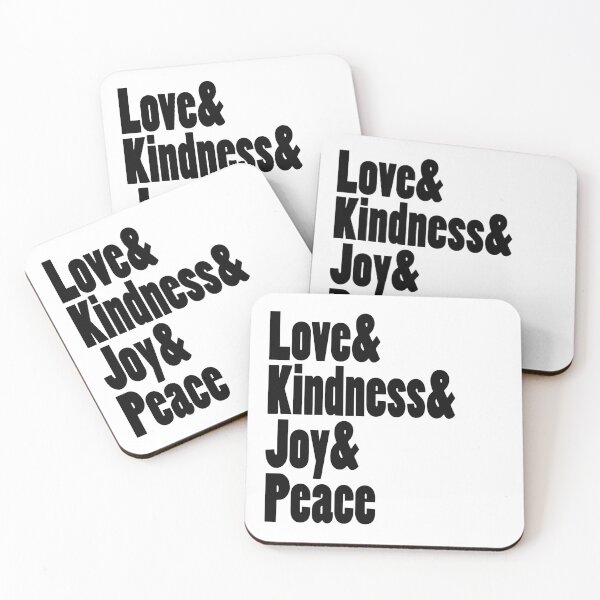 Item preview, Love Kindness Joy Peace |  Black designed and sold by wordznart.