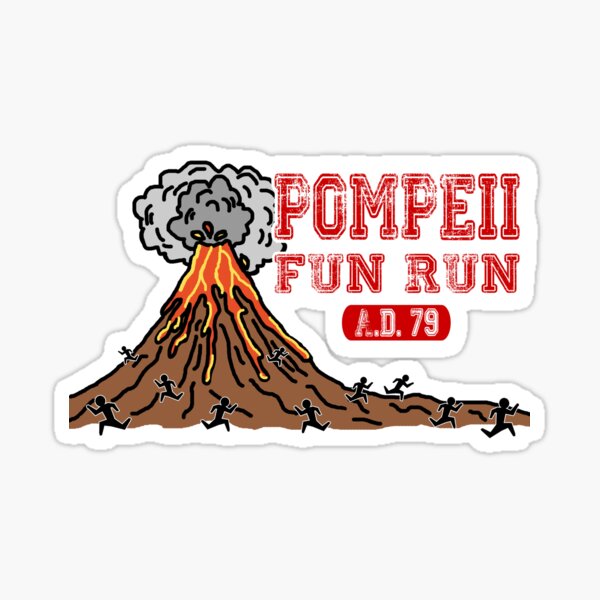 Pompeii Fun Run Sticker