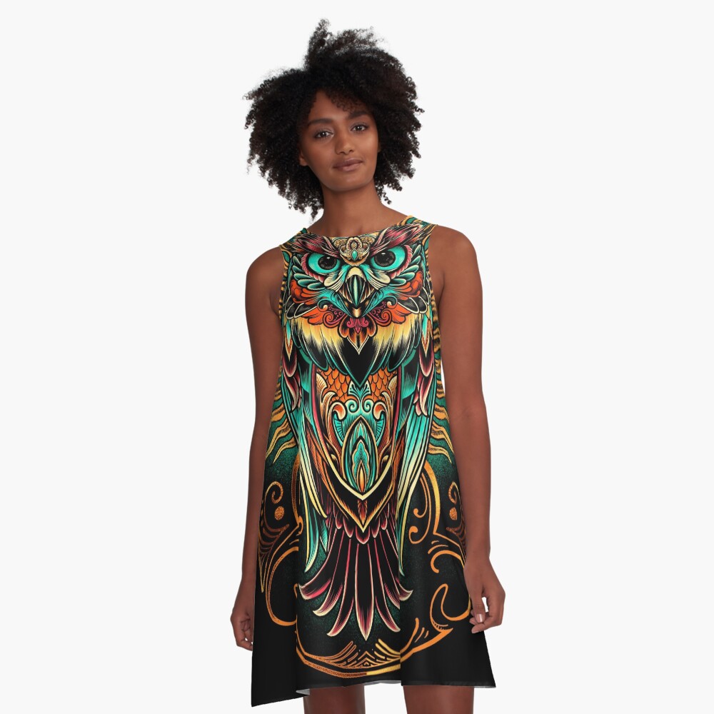 Owl - The Watcher A-Line Dress