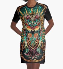 Owl - The Watcher Graphic T-Shirt Dress