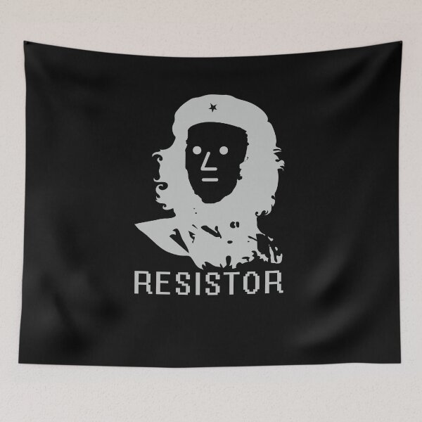 Artikelvorschau, NPChe Guevara Widerstand Lustiger NPC Meme Design Silber entworfen und verkauft von KNUXX Shop.