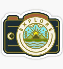 Erkunden Glänzender Sticker
