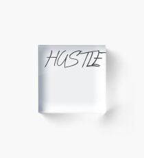Hustle Motivational Inspiration for Entrepreneurs Acrylic Block