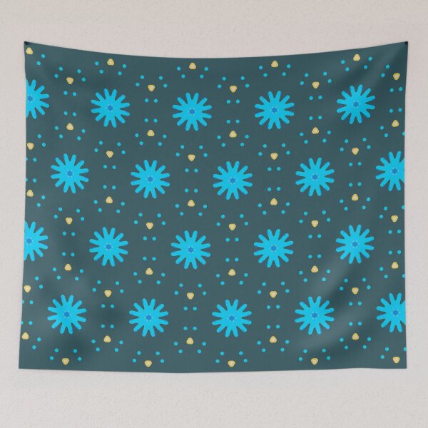Item preview, Aqua Multiflower Design designed and sold by Betty Mackey.