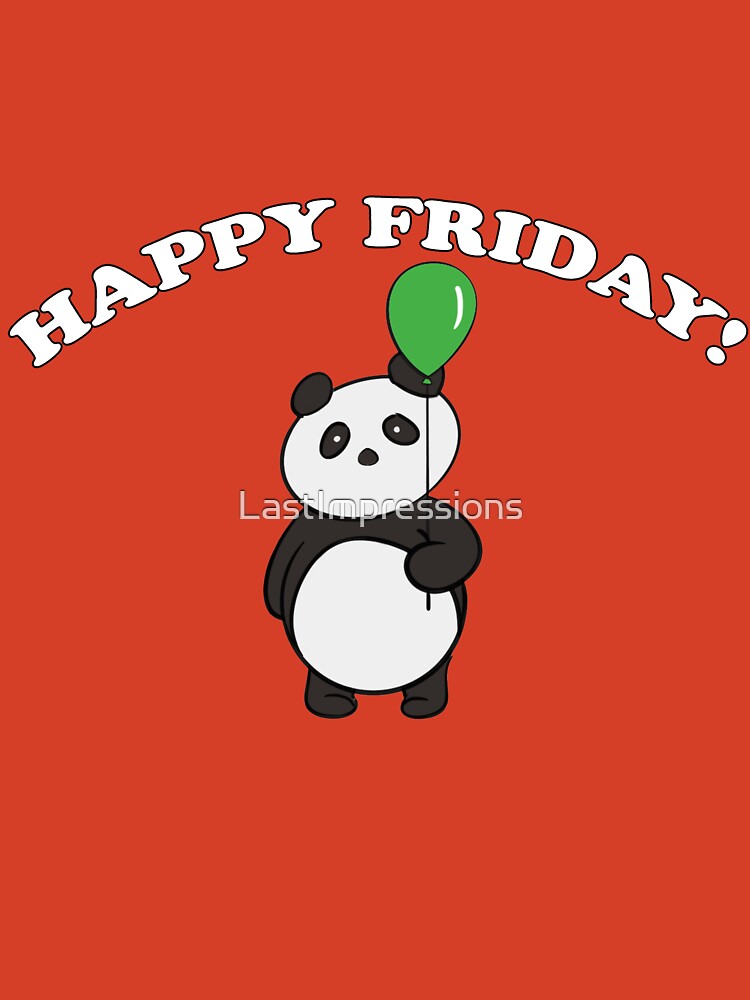 Happy Friday Panda Kids T Shirt By Lastimpressions Redbubble - roblox oof panda