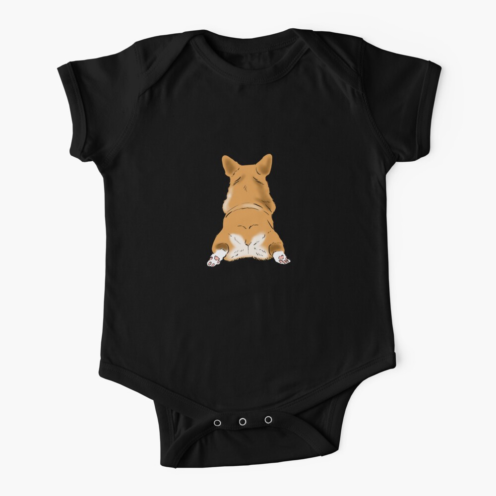 Lustiger Corgi-Kolben, Corgi-Liebhaber-Spaß, Corgi-flaumige Kolben, sprechen mit dem Flaum, Corgi-Witz, Corgi-Mutter Babystrampler