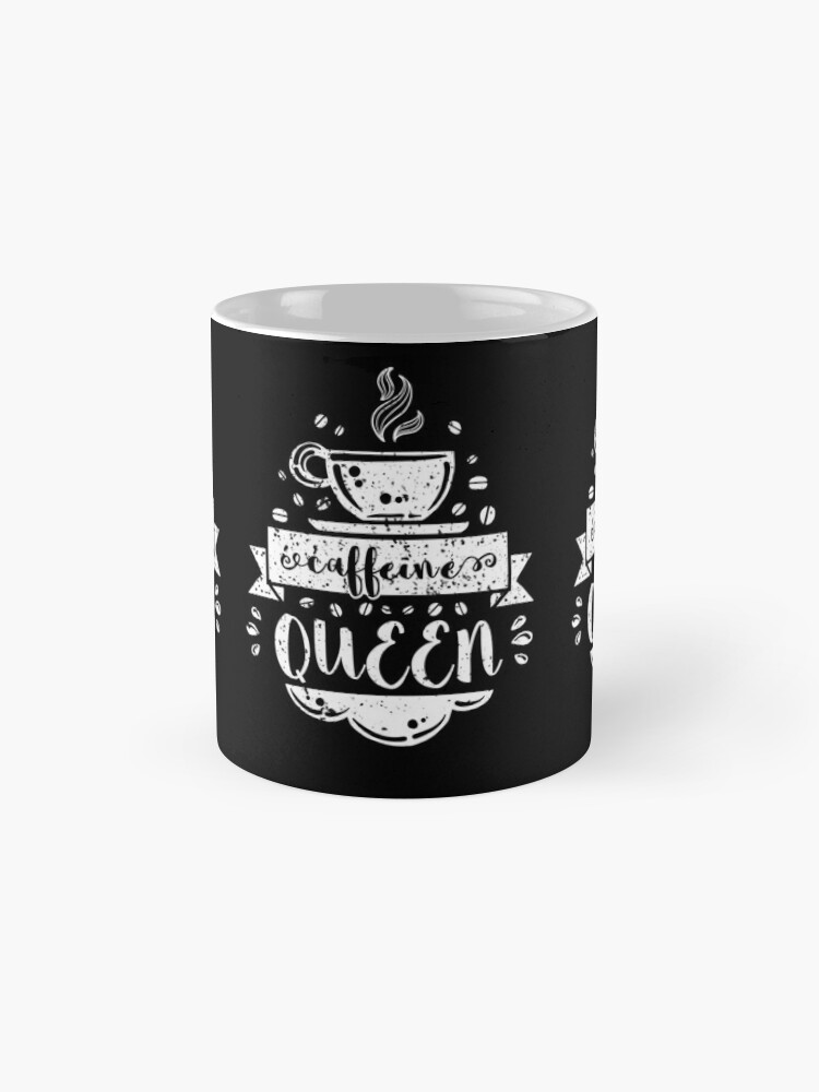 Alternate view of Funny Coffee Lover, Caffeine Queen TShirt + Gifts Coffee Mug
