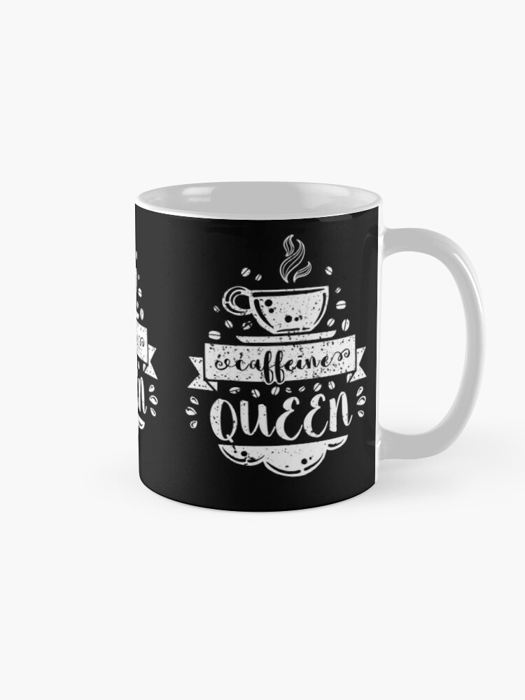 Alternate view of Funny Coffee Lover, Caffeine Queen TShirt + Gifts Coffee Mug