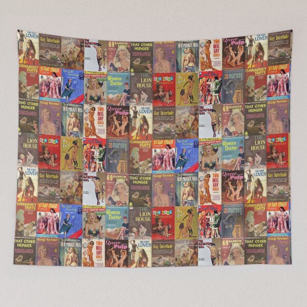 Item preview, Vintage Lesbian Pulp Fiction Collage Version 2 designed and sold by Clinton Moore.
