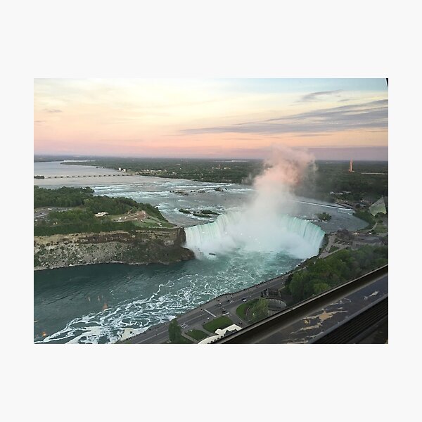 Item preview, Horseshoe Falls from the top of a restaurant at Dusk designed and sold by 2CrabbySisters.
