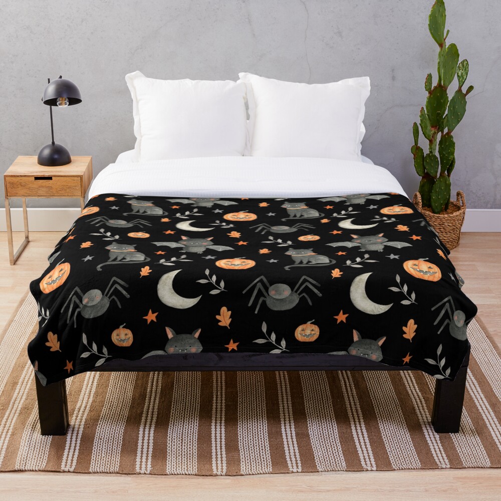 HALLOWEEN PARTY Throw Blanket