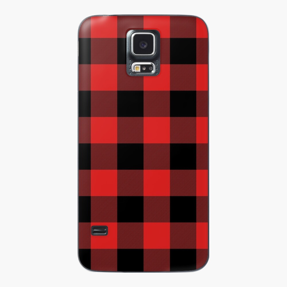 Buffalo Check Red And Black Plaid Wide Stripes