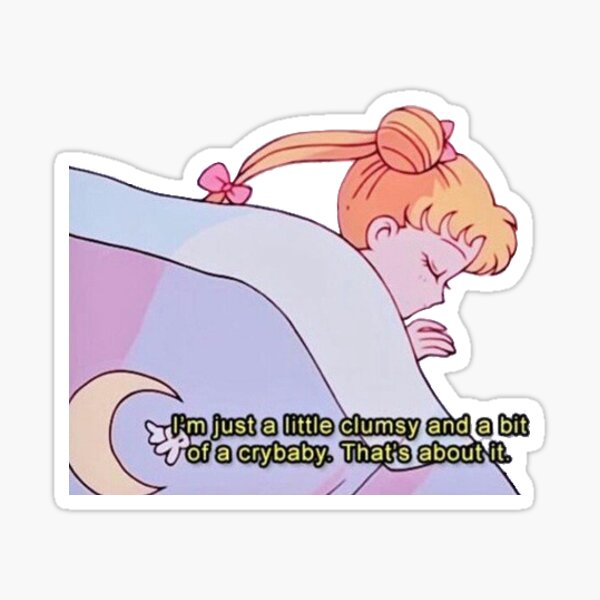 Sleepy Moon Sticker