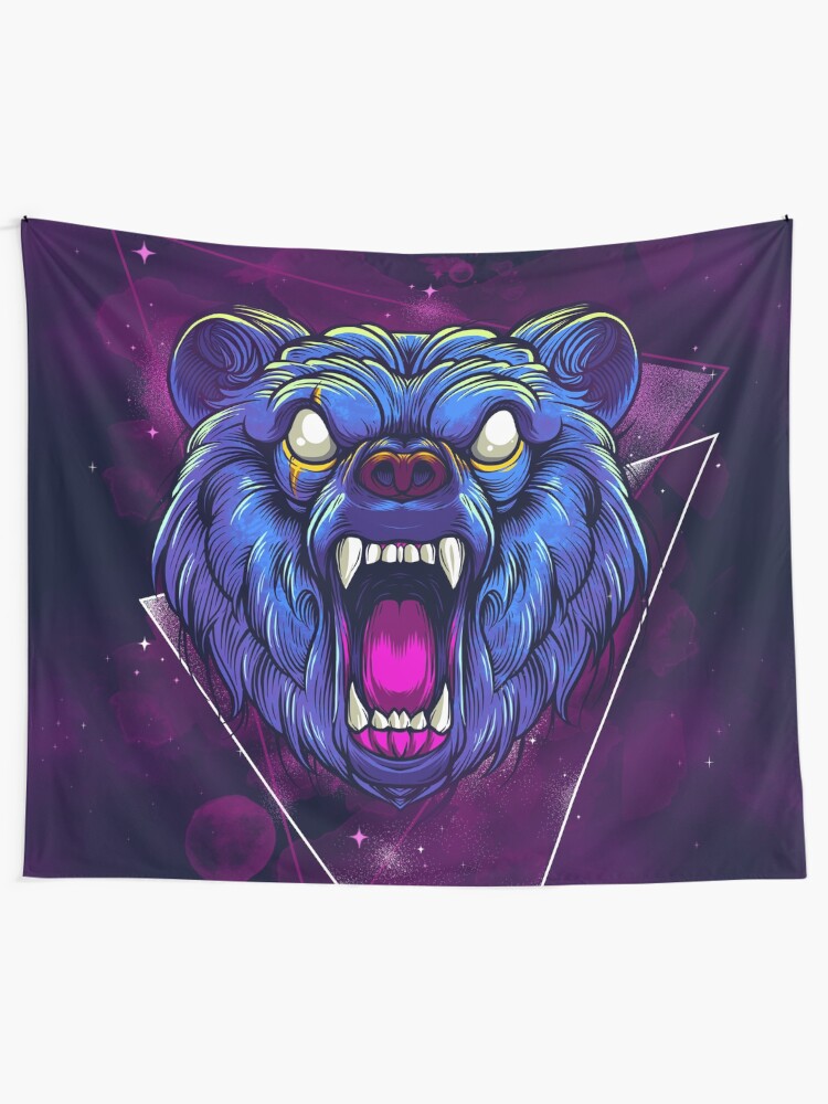 Alternate view of Frenzy Bear Tapestry