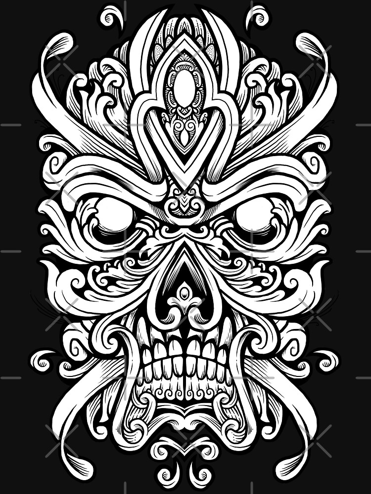 Ornate Skully Mask by angoes25