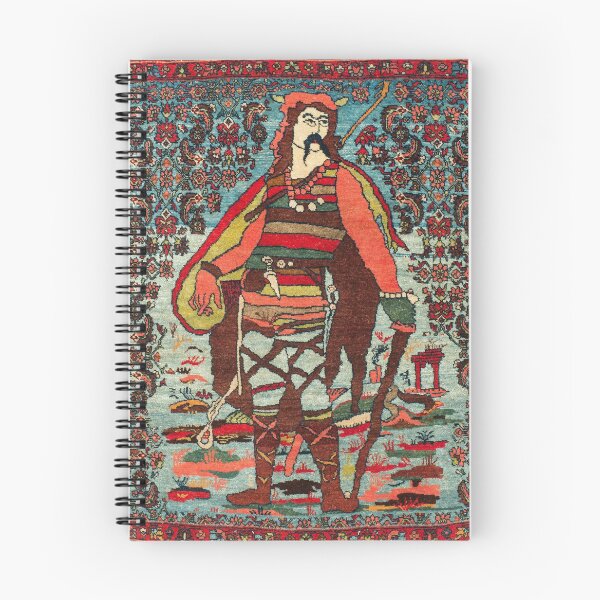 Item preview, Bijar Antique Persian Rug with Gaulish Warrior designed and sold by Vicky Brago-Mitchell®.