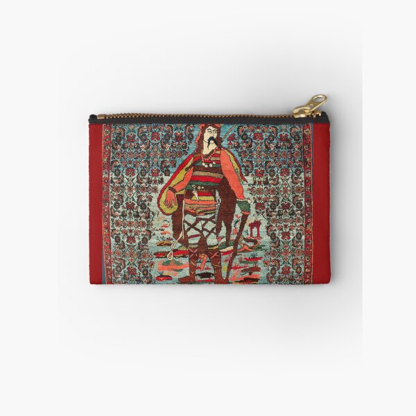 Item preview, Bijar Antique Persian Rug with Gaulish Warrior designed and sold by Vicky Brago-Mitchell®.