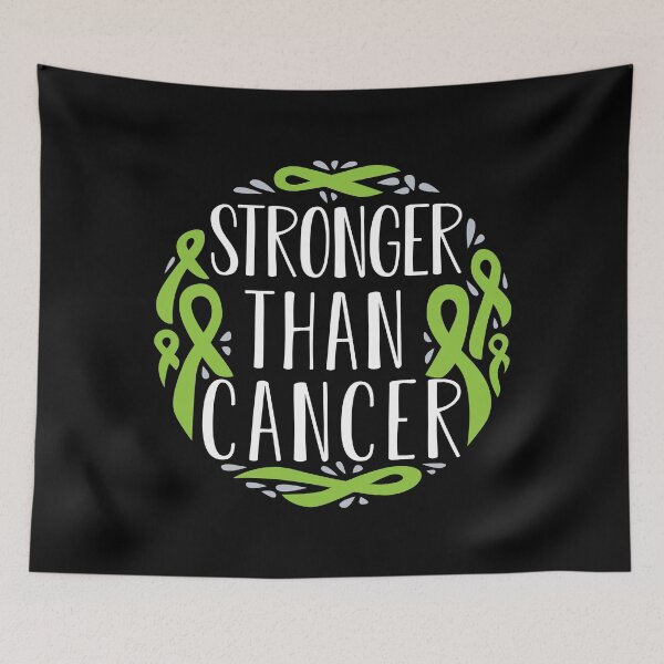 Item preview, Stronger than Cancer | Lime Green Ribbon Lymphoma Survivor  designed and sold by redwoodandvine.