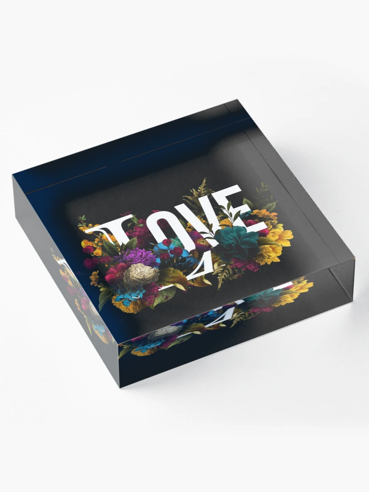 Thumbnail 4 of 5, Acrylic Block, Love designed and sold by Mandala Of Life.