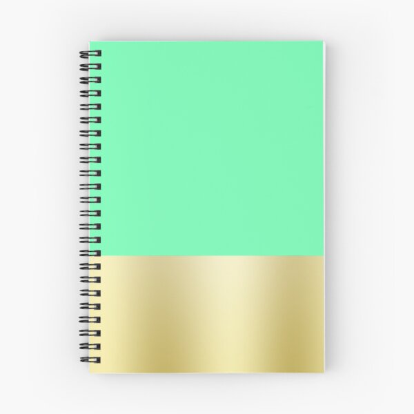 Artikelvorschau, Spearmint und Gold fester horizontaler Block entworfen und verkauft von GrumpyBoobsArt.